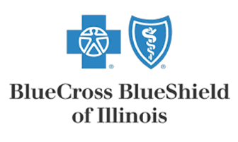 A blue cross and shield logo.