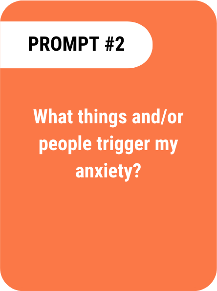 A orange background with the question " prompt # 2."