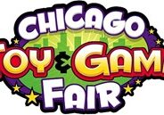 A logo for the chicago toy and game fair.